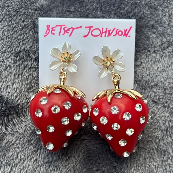 Betsey Johnson Jewelry - Betsey Johnson Strawberry Earring